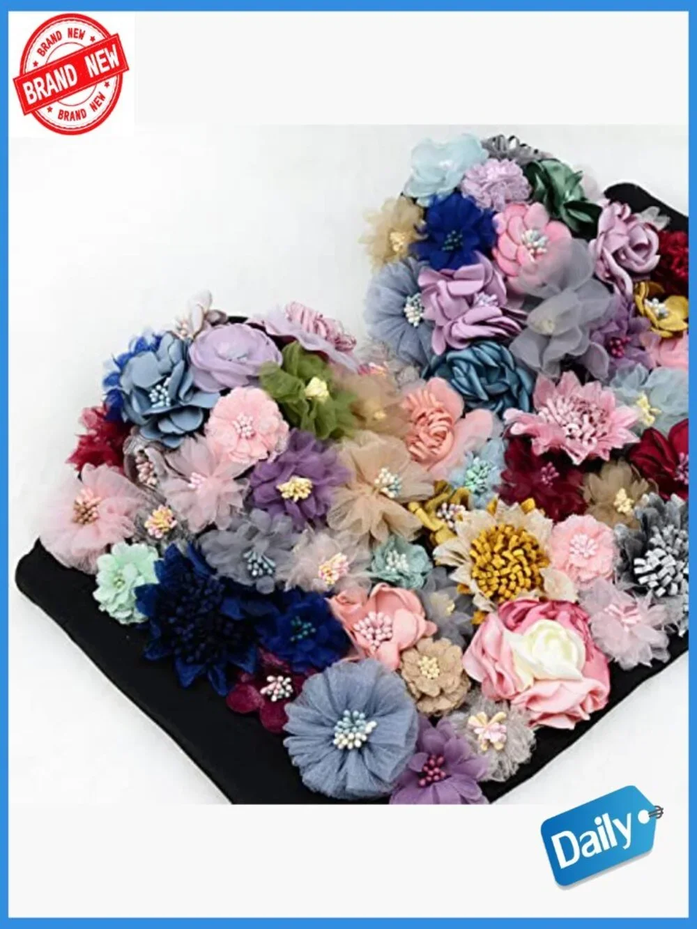3D Floral Bustier Crop Top Wedding Party Club Bra Tops
